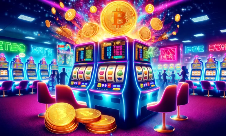 Bitcoin-themed online casino with slot machines