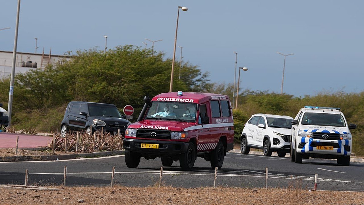 Archive photo of an ambulance in Praia, Cape Verde