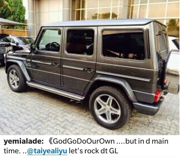 Yemi Alade acquiert une Mercedes Benz G-wagon: photo