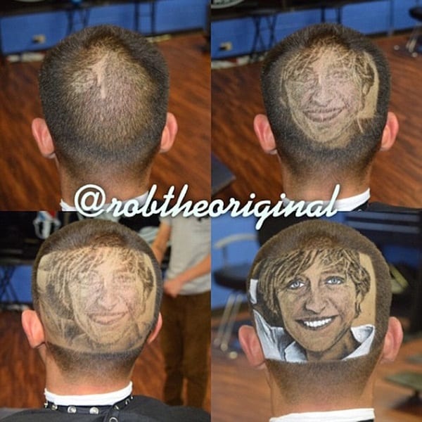 USA: Un coiffeur réalise des portraits de stars dans les cheveux de ses clients (photos)
