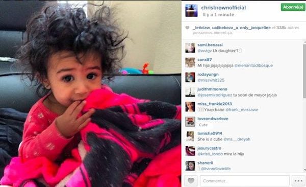 Chris Brown poste (enfin) une photo de sa fille!