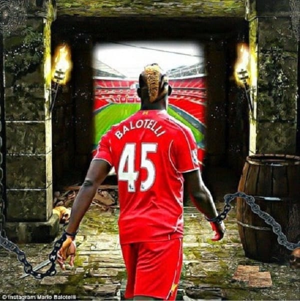 Mario Balotelli remercie ses fans de Liverpool avec une photo Bizarre sur Instagram: photo