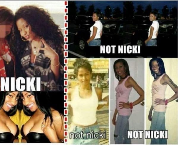 Nicki Minaj répond à ceux qui postent de fausses anciennes photos sans gros fessier d'elle(photo)