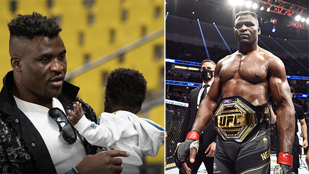 Francis Ngannou et son fils Kobe