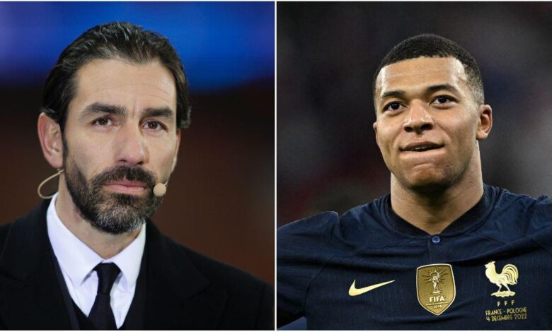 Robert Pires et Kylian Mbappé