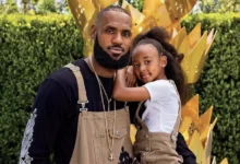 Lebron James et sa fille Zhuri