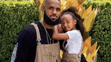 Lebron James et sa fille Zhuri