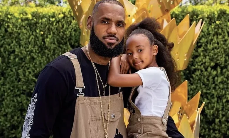 Lebron James et sa fille Zhuri